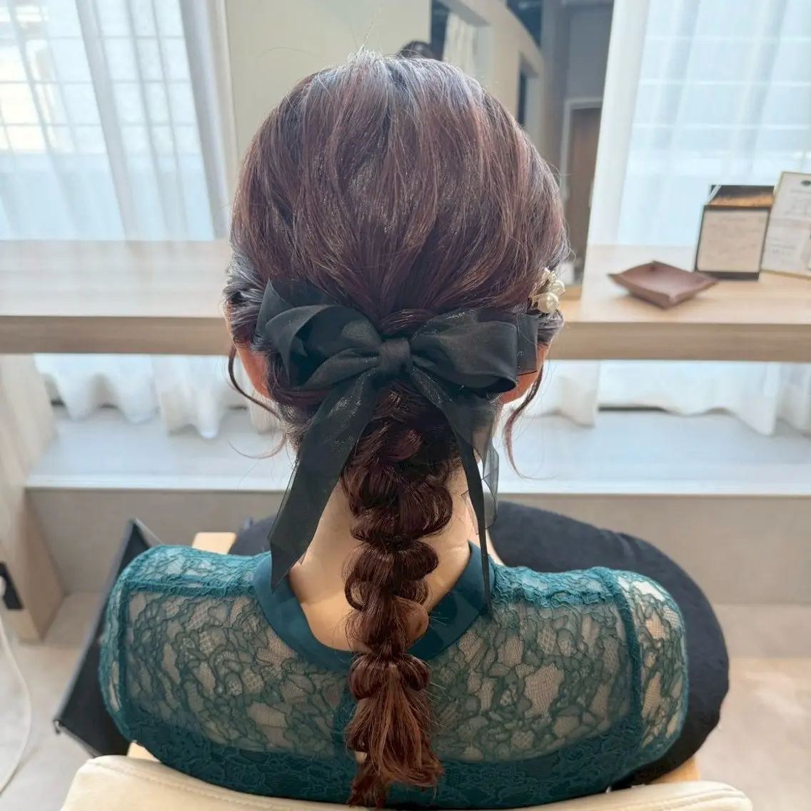 セミロング ヘアアレンジ ハーフアップ 結婚式・ブライダル デート ヘアセット 褒められヘアメイク /ボブ女子🐶みおのヘアスタイル