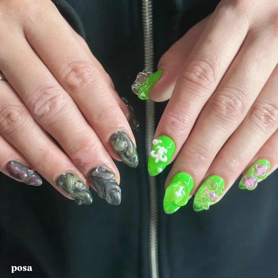 ネイル シンプルネイル ハンドネイル posa nail モエミのネイルデザイン