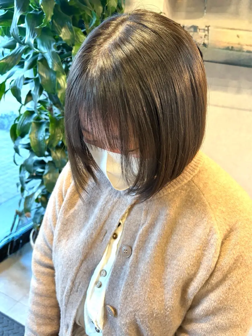 ショート カット ヘアカラー 前髪・顔周りカット☆ あらいみゆのヘアスタイル