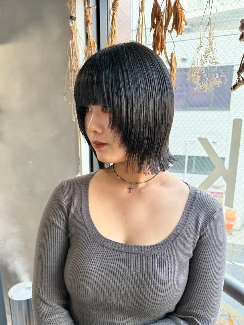 ショート ウルフ レイヤー パーマ🪐MANAのヘアスタイル