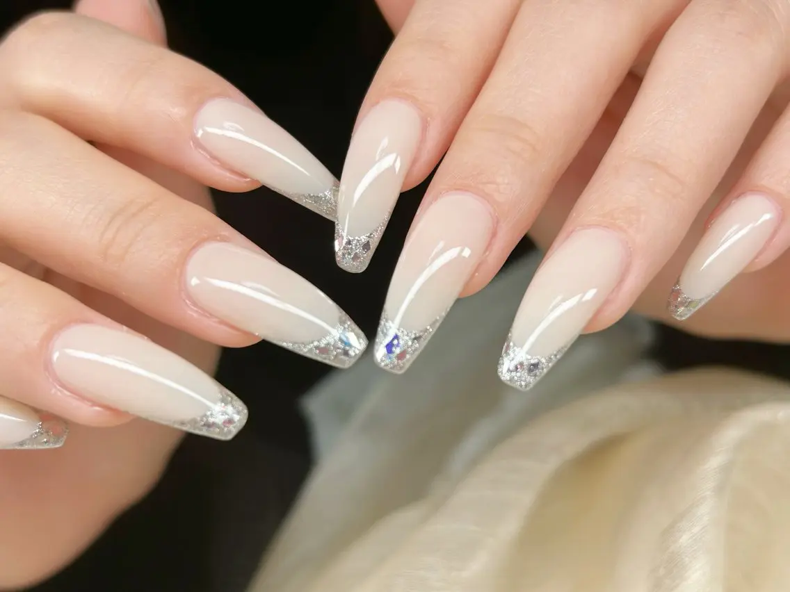 ネイル アートネイル チークネイル 成人式 入学式 長さ出し ハンドネイル Lino Nailのネイルデザイン