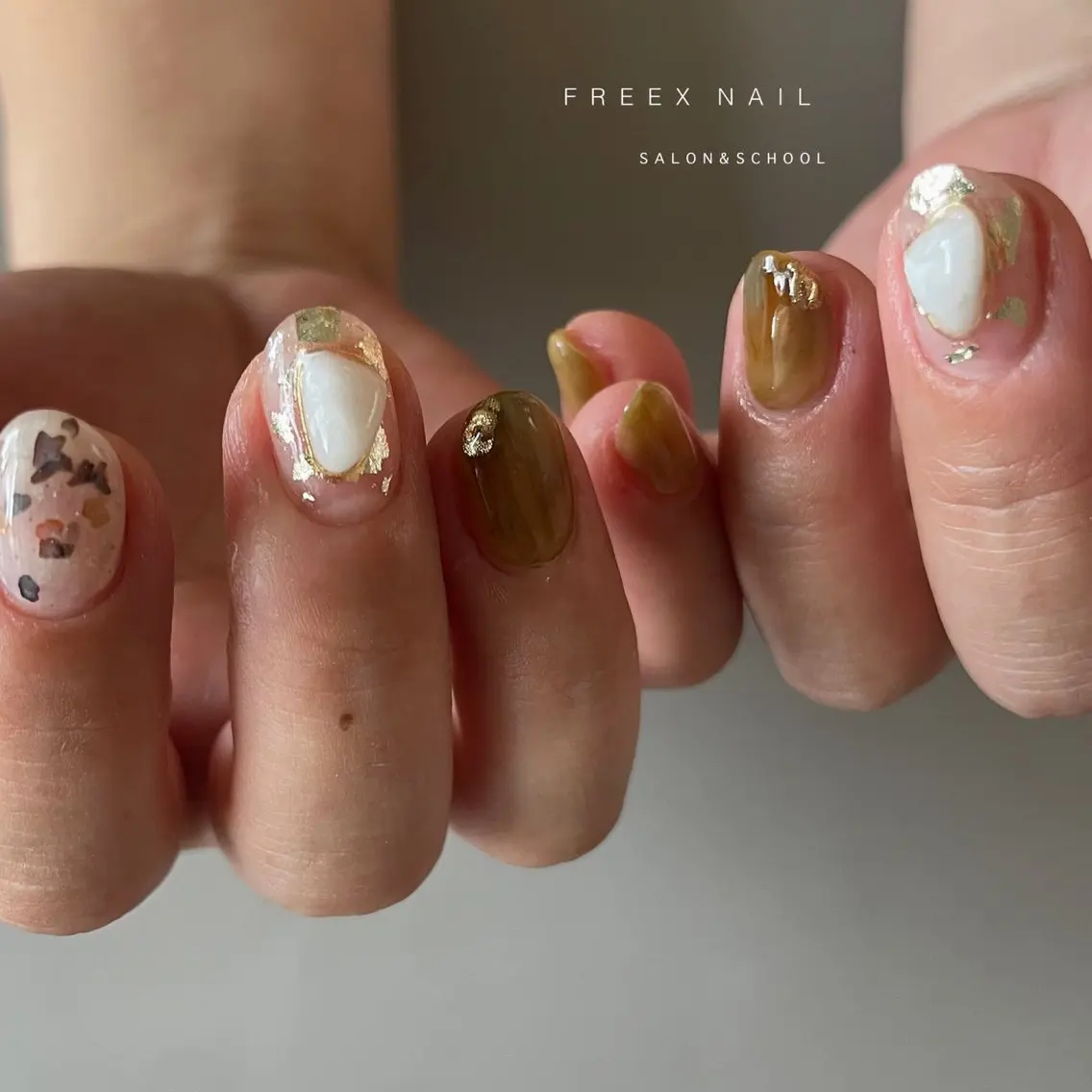 ネイル ハンドネイル ハンドケア freex nail /ニュアンス/個性派のネイルデザイン
