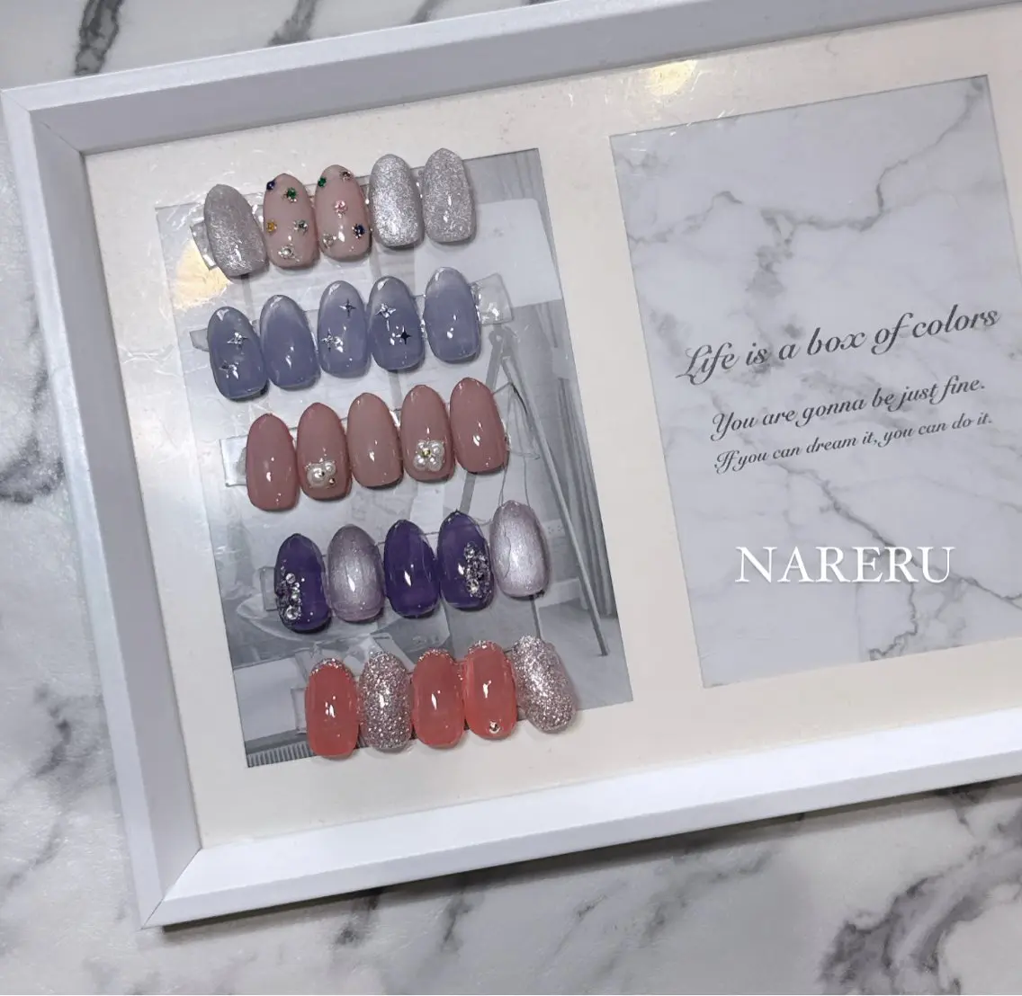 ネイル ニュアンスネイル NARERU rycomのマツエク・マツパデザイン