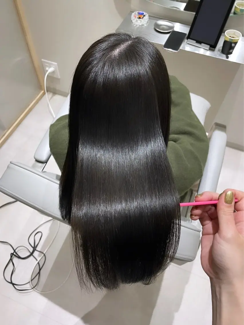 セミロング カラー グレージュ オリーブグレージュ オリーブグレー 髪質改善✨Zina浦 安/個室🌈YUKIのヘアスタイル