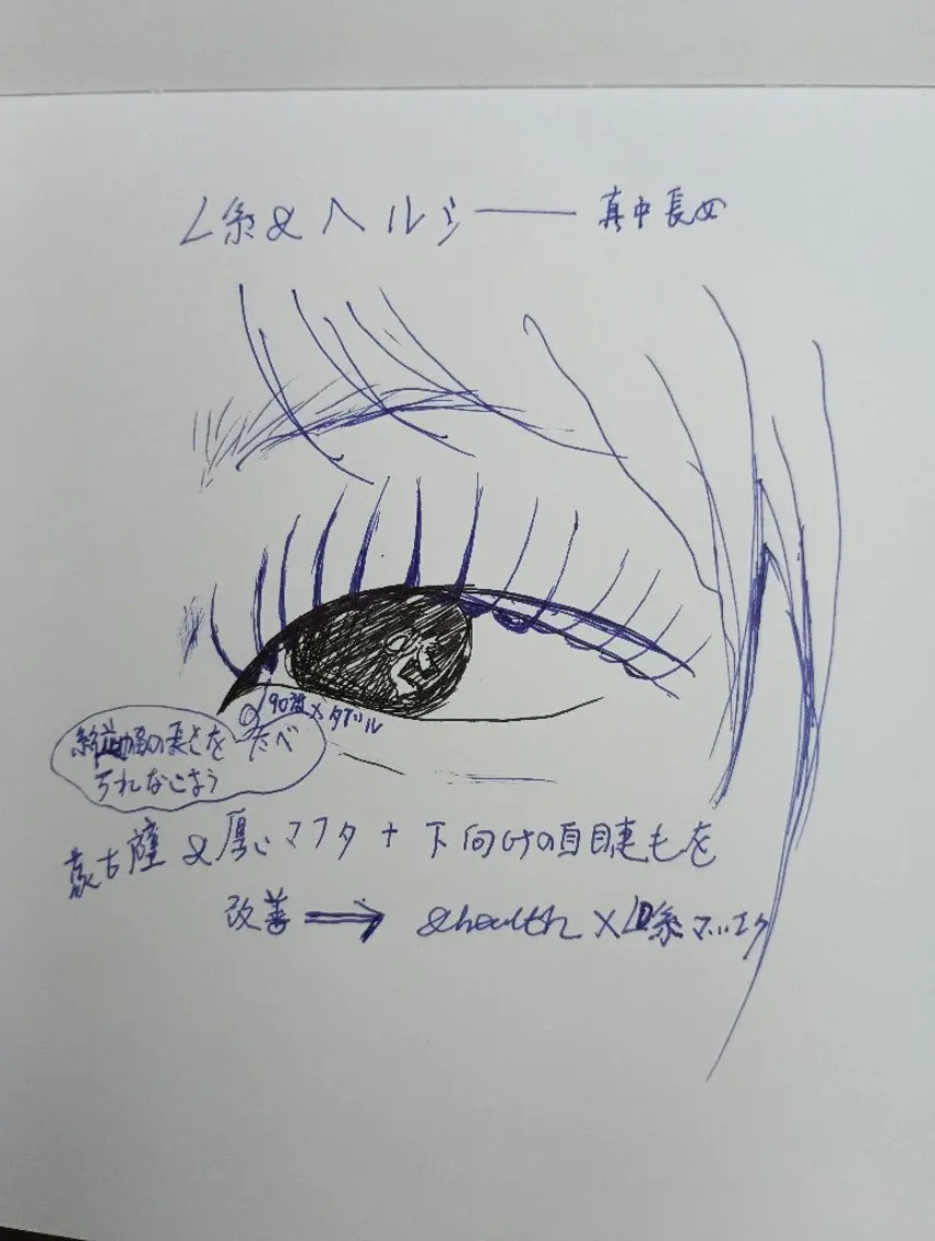 マツエク・マツパ ナチュラル 井本 真凜のマツエク・マツパデザイン