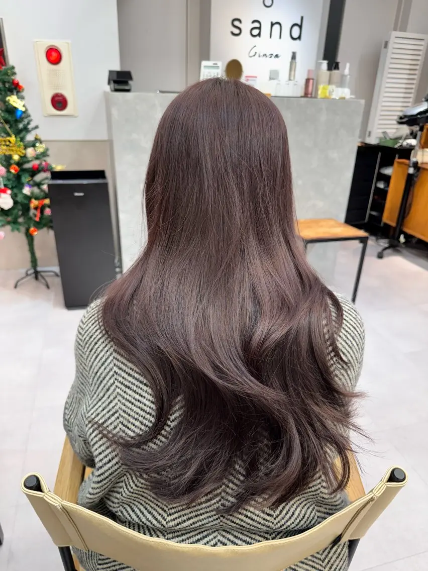 ロング カット ヘアカラー 🌈パーマ大募集中 銀座sandノスケのヘアスタイル
