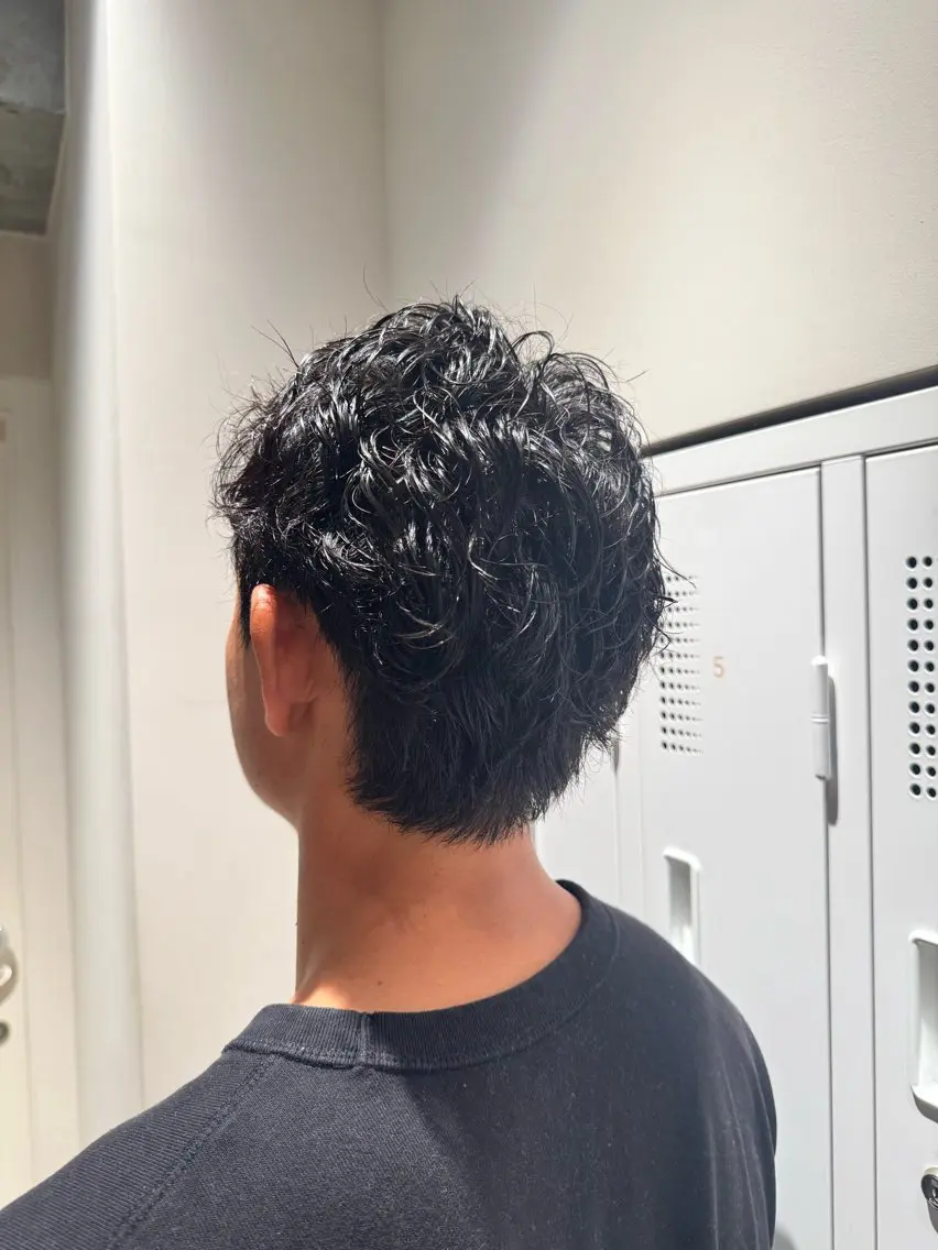 パーマ メンズ メンズパーマ スパイラルパーマ カット パーマ ふくおか なな Toiro 武蔵小杉のヘアスタイル