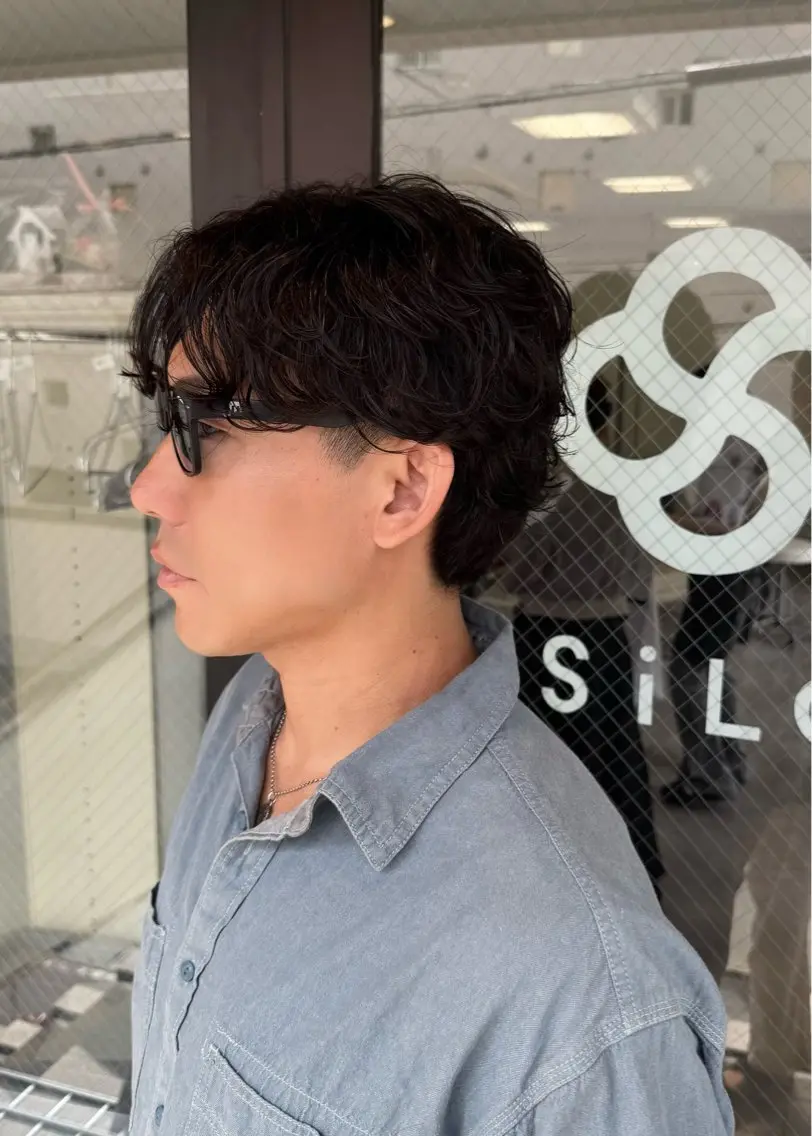 ショート パーマ メンズ メンズパーマ メンズ指名多数!! 田島史也のヘアスタイル