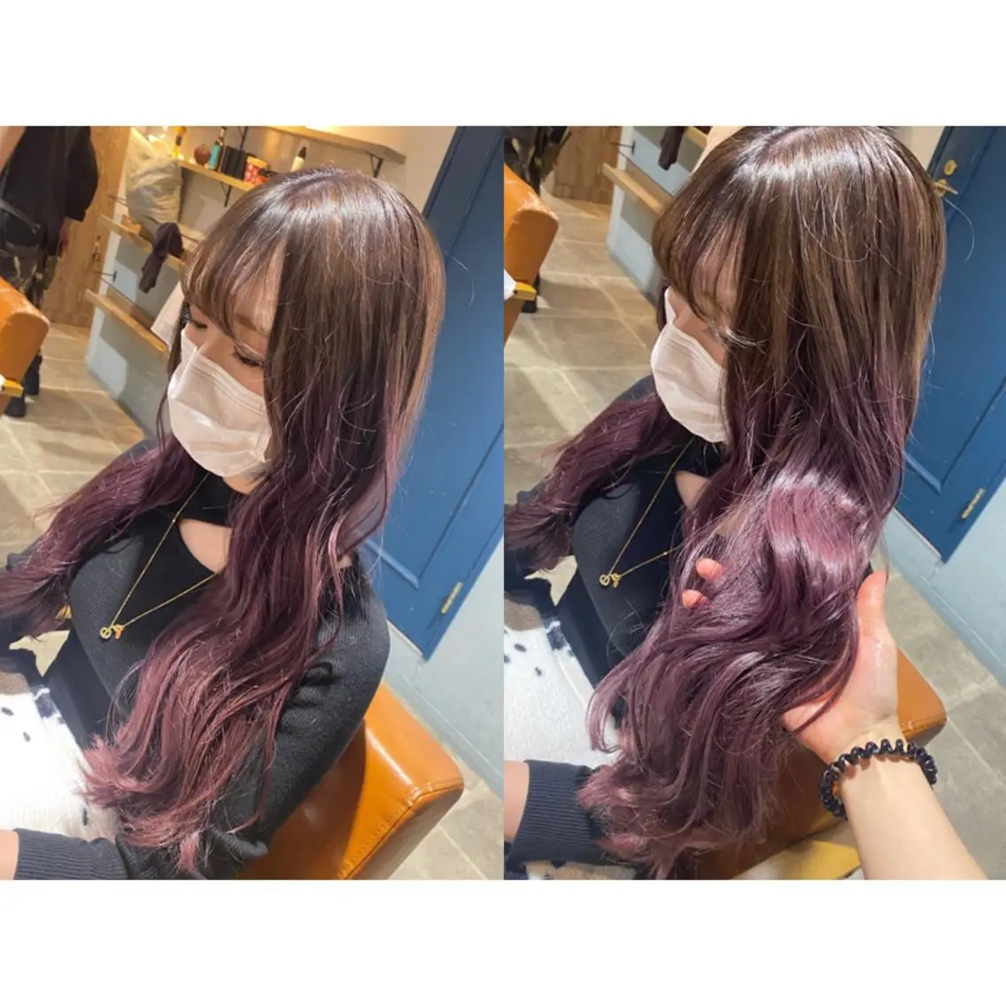 カラー カット ヘアカラー 🩵盛れる顔周りヘア EMI🩵のヘアスタイル