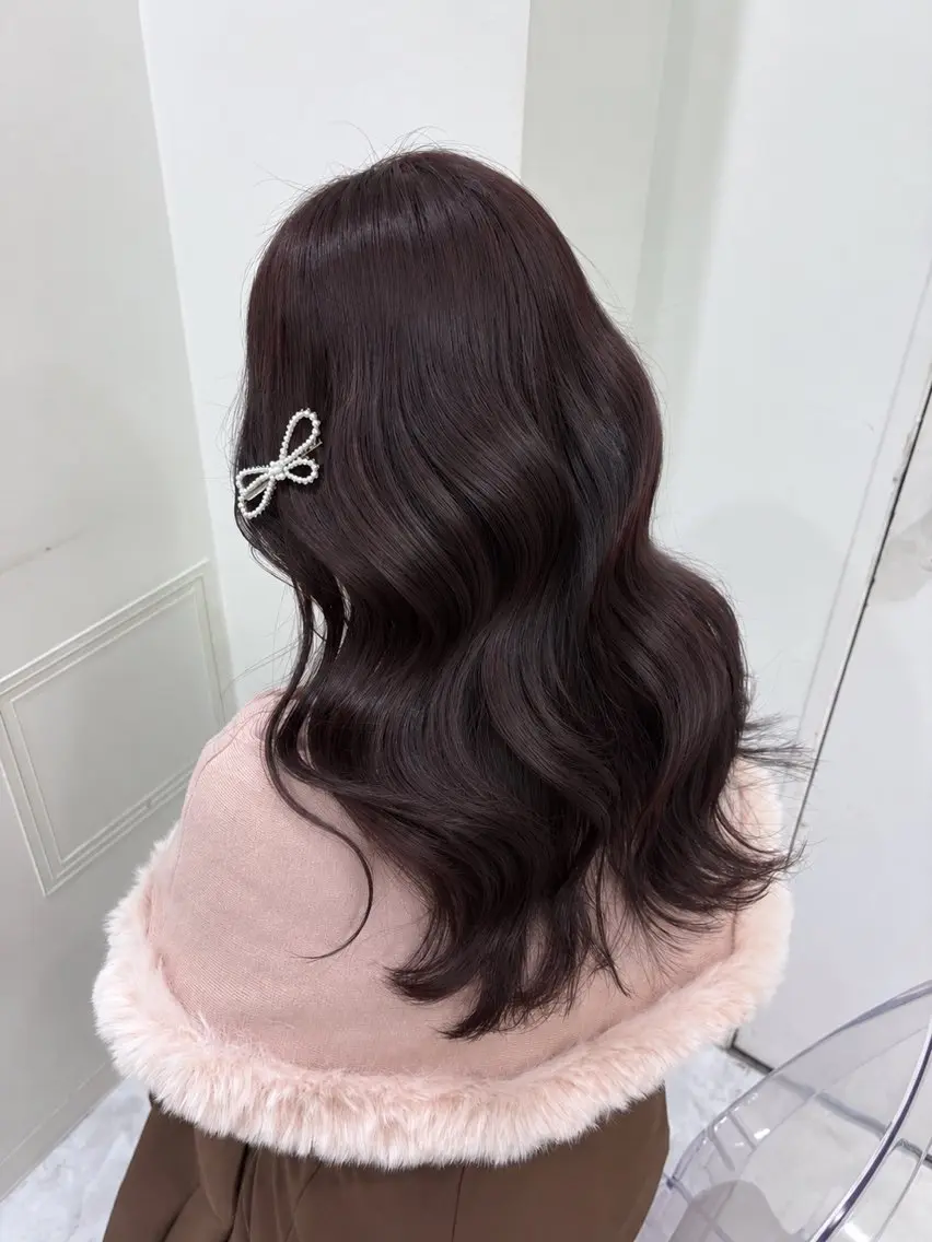 セミロング ヘアカラー ゆるふわガーリー原宿 🍓かいのヘアスタイル