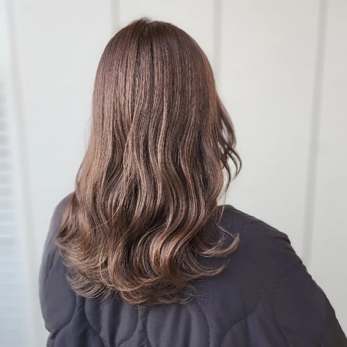 セミロング カラー グレージュ シールエクステ🎀 ホシノ🕒ユウカのヘアスタイル