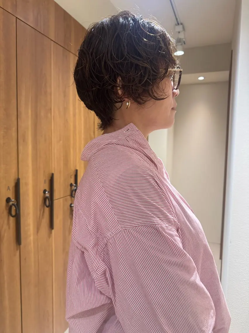 パーマ パーマ 透明感カラー／ オシャレヘア／まりなのヘアスタイル