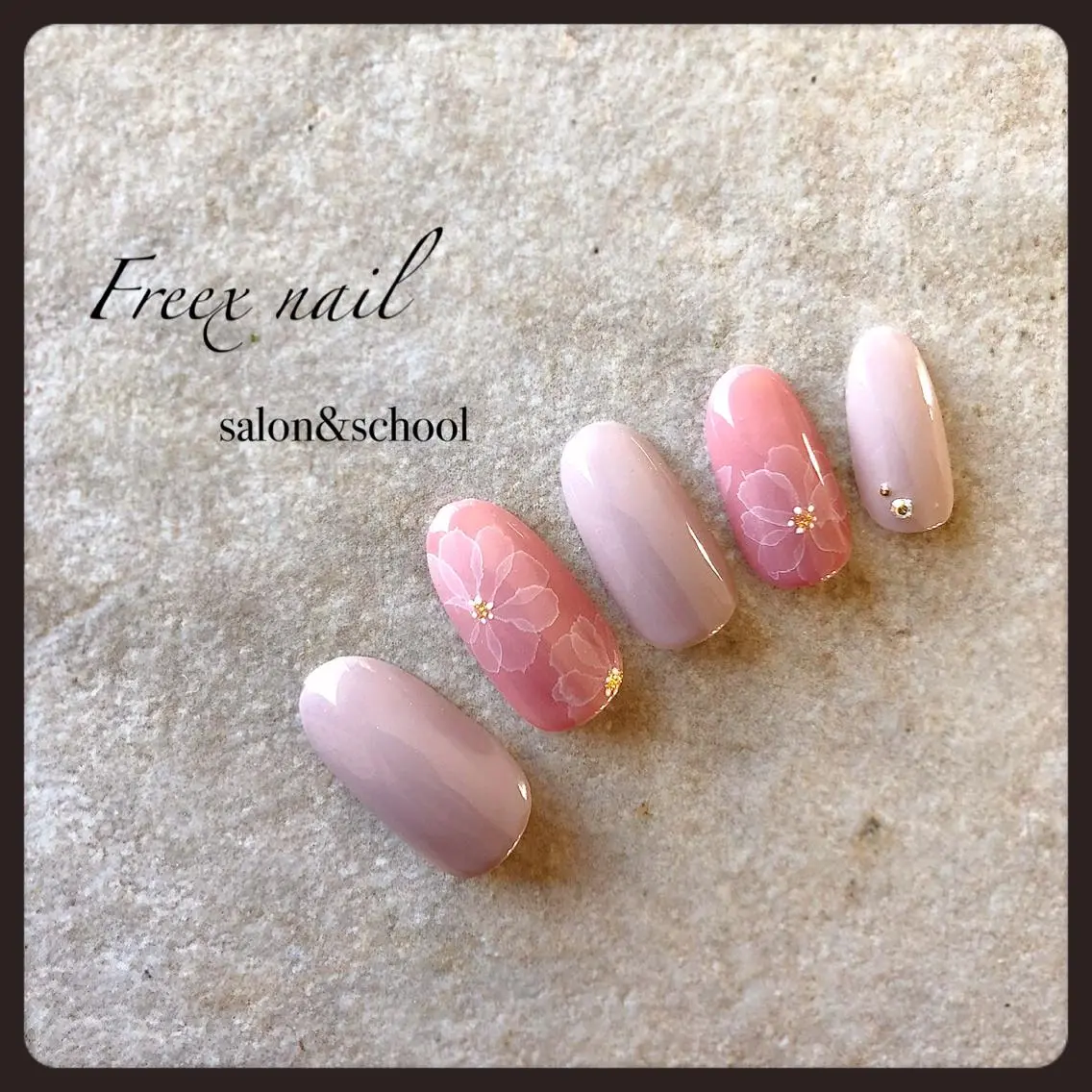 ネイル フラワーネイル freex nail /ニュアンス/個性派のネイルデザイン