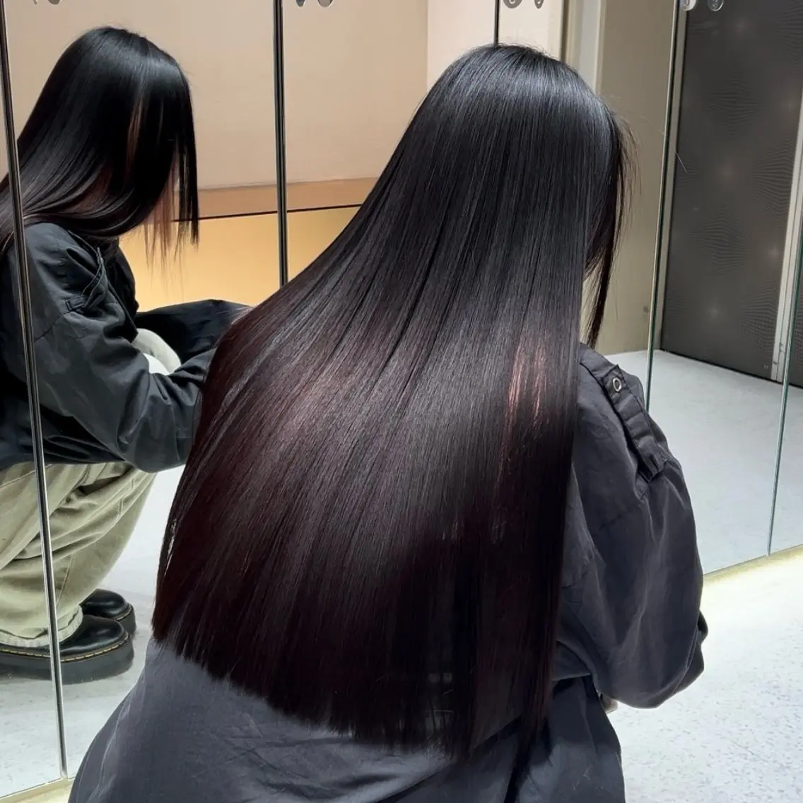 セミロング UENO☆髪質改善 小顔カット艶カラーのヘアスタイル