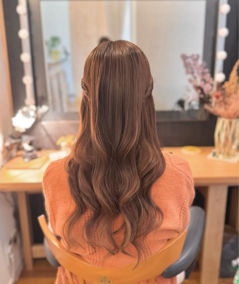 ロング ヘアセット 札幌円山ヘアメイク/ バーガスのヘアスタイル