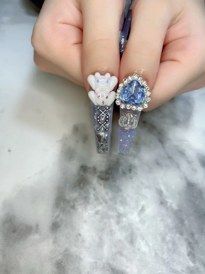 ネイル ロングネイル 持ち込み ハンドネイル Kayo 💅のネイルデザイン