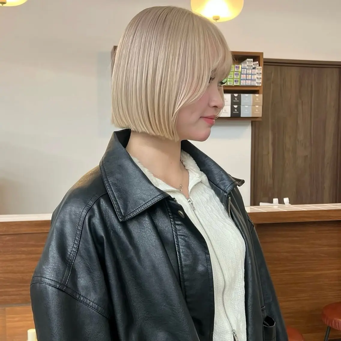 ショート カラー ボブ カットモデル୨୧大阪 梅田タカシマリナ♡のヘアスタイル