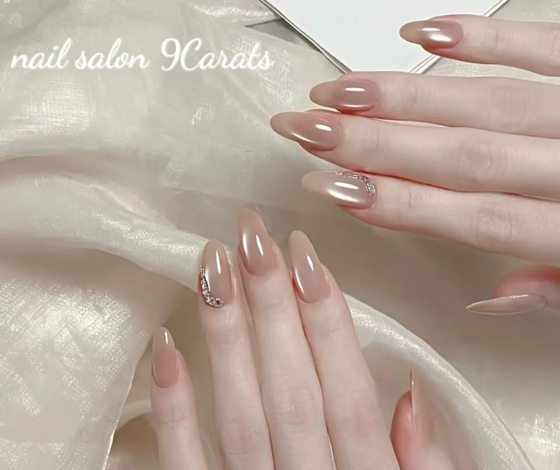 ネイル 💜ワンホンネイル ナインカラット💎のネイルデザイン