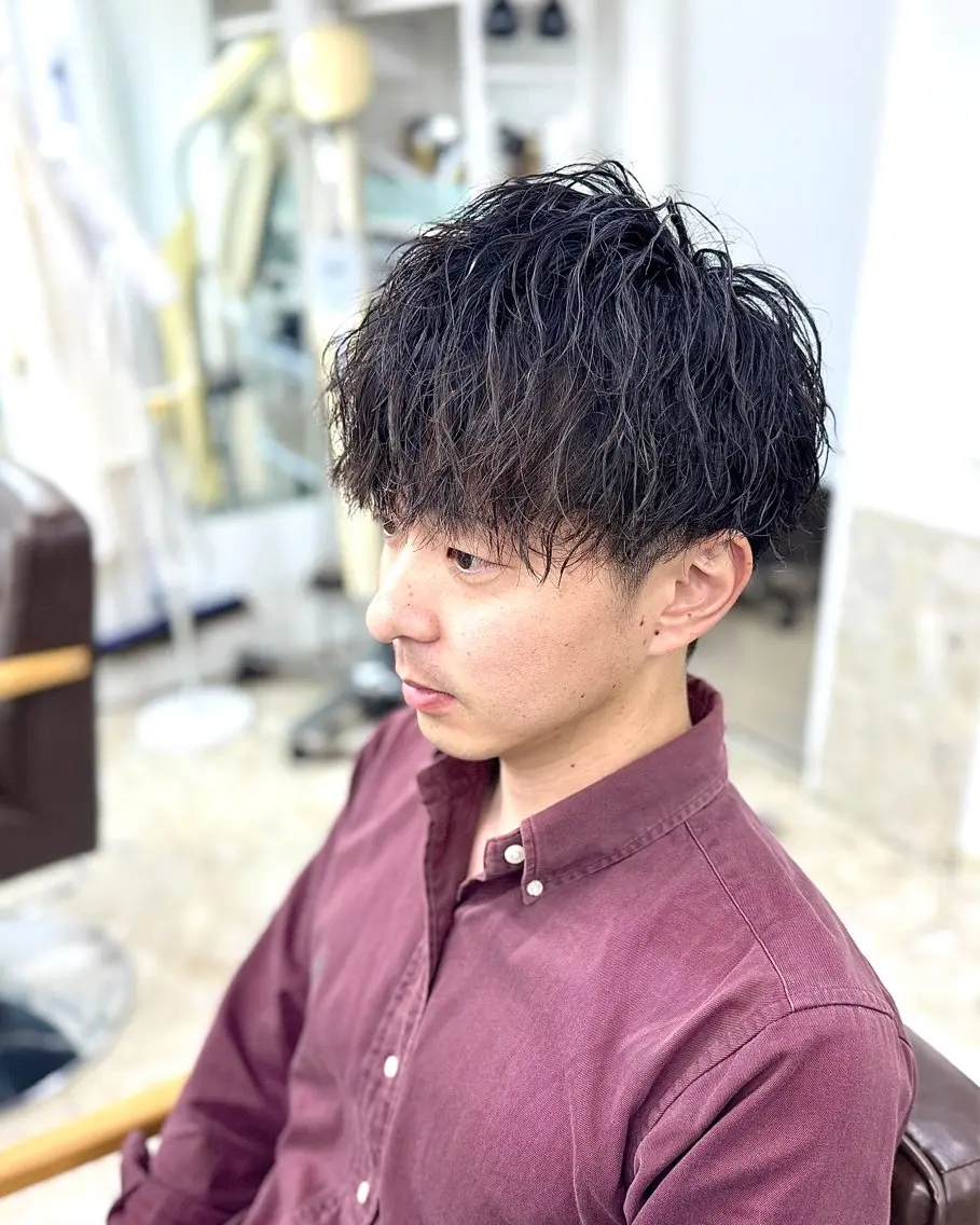 メンズ メンズパーマ 特化Enhanceのヘアスタイル