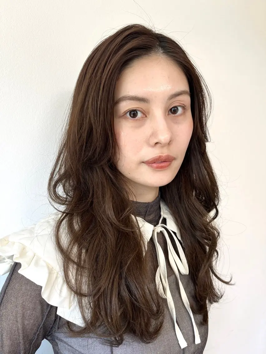 ロング 金山/透明感カラー ヘッドスパ/hinaのヘアスタイル
