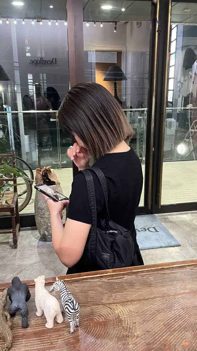 カラー バレイヤージュ 沼田 彩虹のヘアスタイル