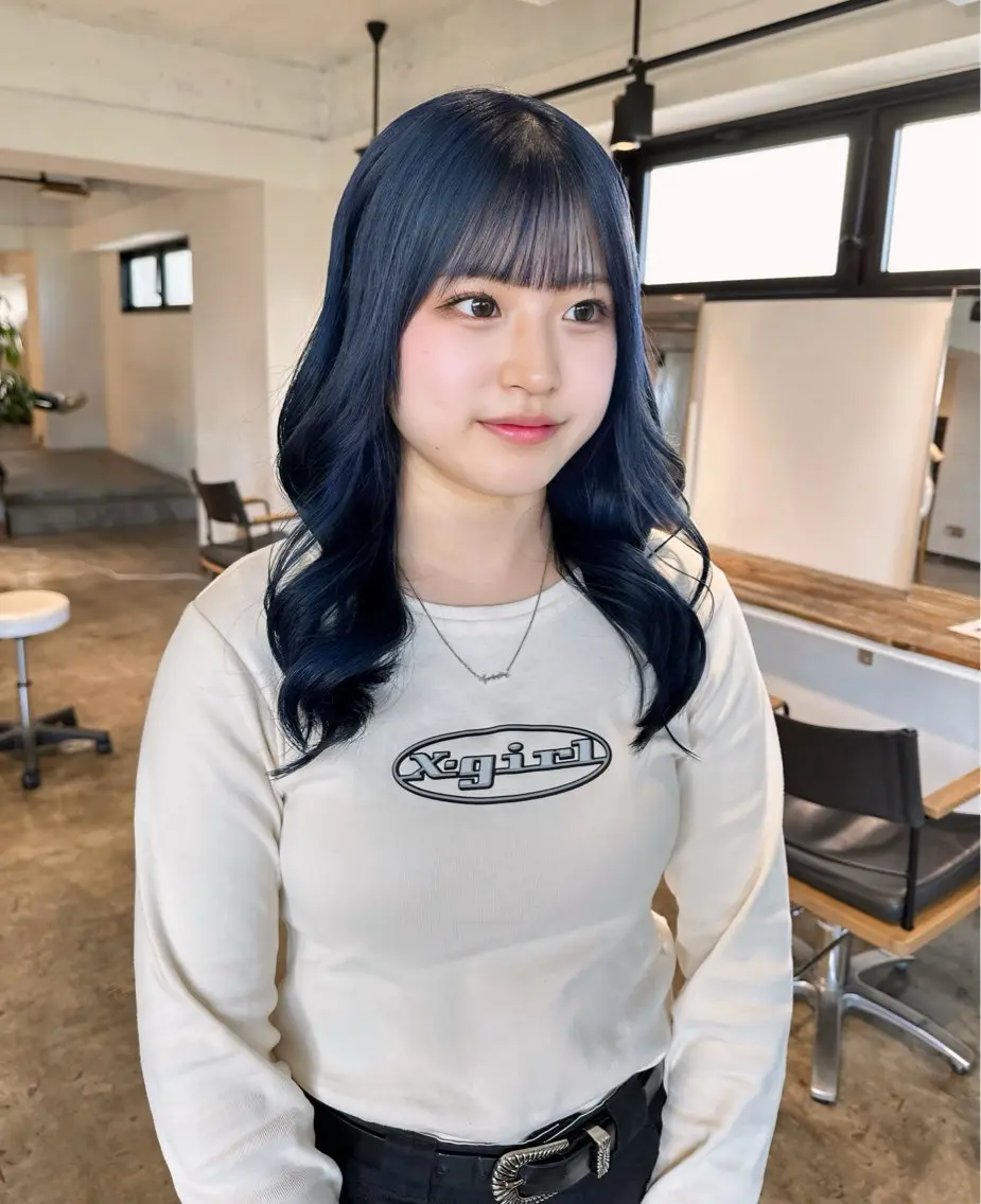 セミロング カラー ヘアカラー トリートメント ヘアセット ✨艶ブリーチカラー ✨四ノ宮裕己のヘアスタイル