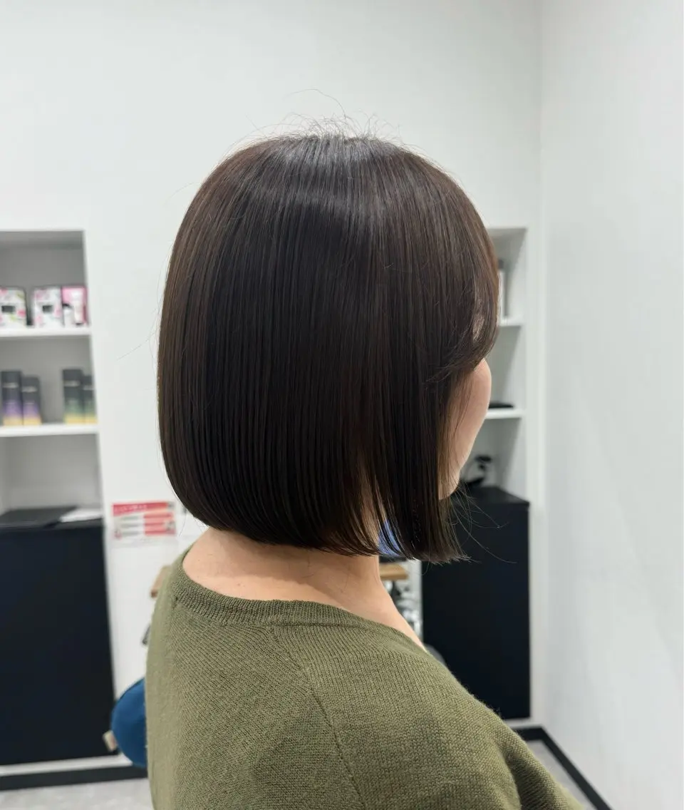 ショート カラー ボブ 𝘀𝗮𝗲 ⑅*/ 艶髪/ショートボブのヘアスタイル