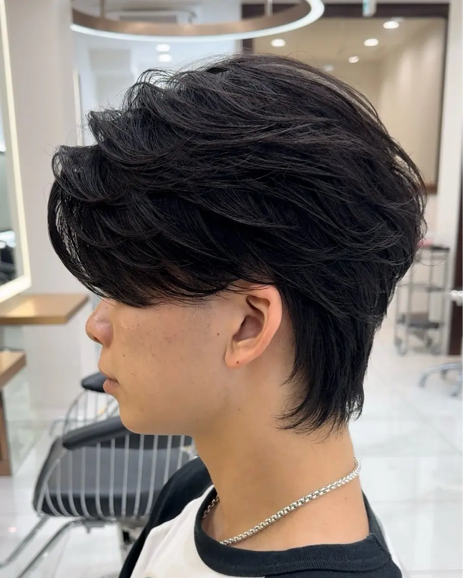 パーマ メンズ カット 縮毛矯正 高崎 堅心のヘアスタイル