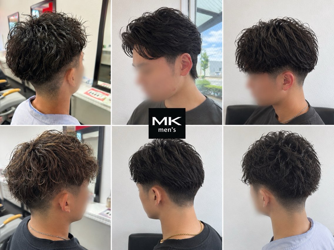 ショート パーマ カット パーマ MK men'sのヘアスタイル