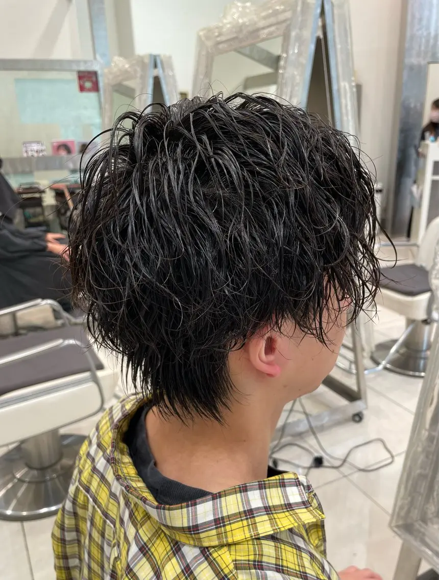 ショート パーマ メンズ カット パーマ トップスタイリスト 石川みやびのヘアスタイル