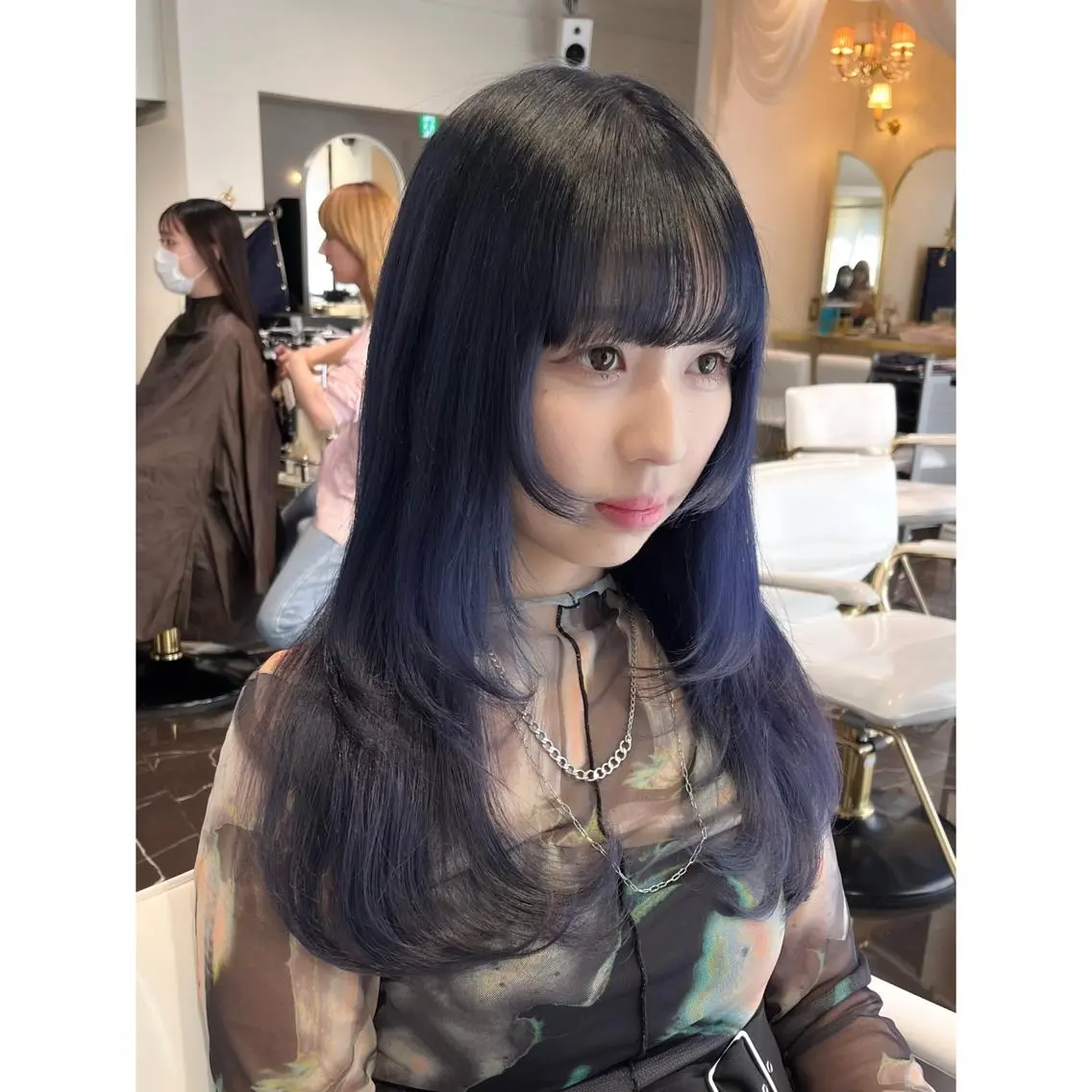 ロング カラー ブリーチ ヘアカラー miyu /トレンド カラー×艶髪のヘアスタイル