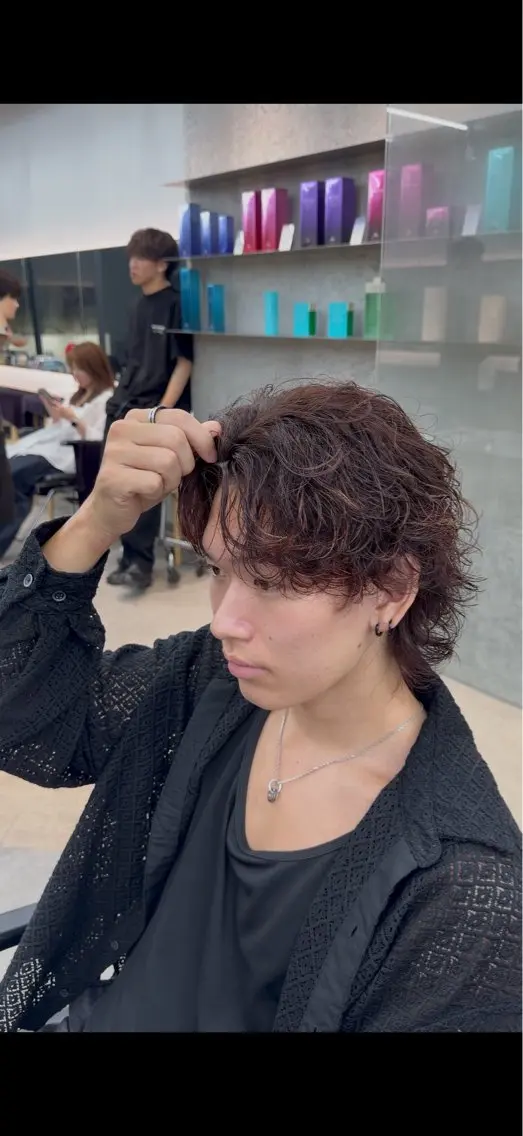 パーマ カット パーマ ヘアセット メンズパーマ/韓国 ヘア 棚瀬 翔吾のヘアスタイル
