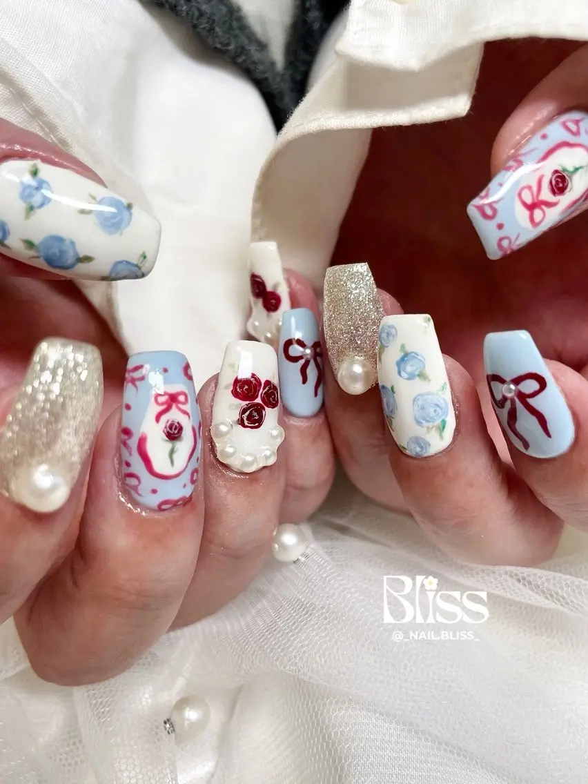 ネイル 持ち込み ハンドネイル NAIL BLISSのネイルデザイン
