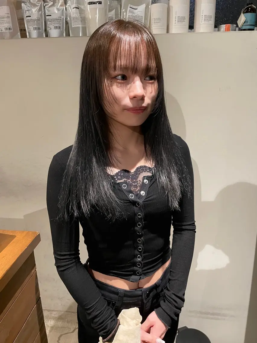 ロング ヘアカラー トリートメント fubuki🪷 似合わせカットカラーのヘアスタイル
