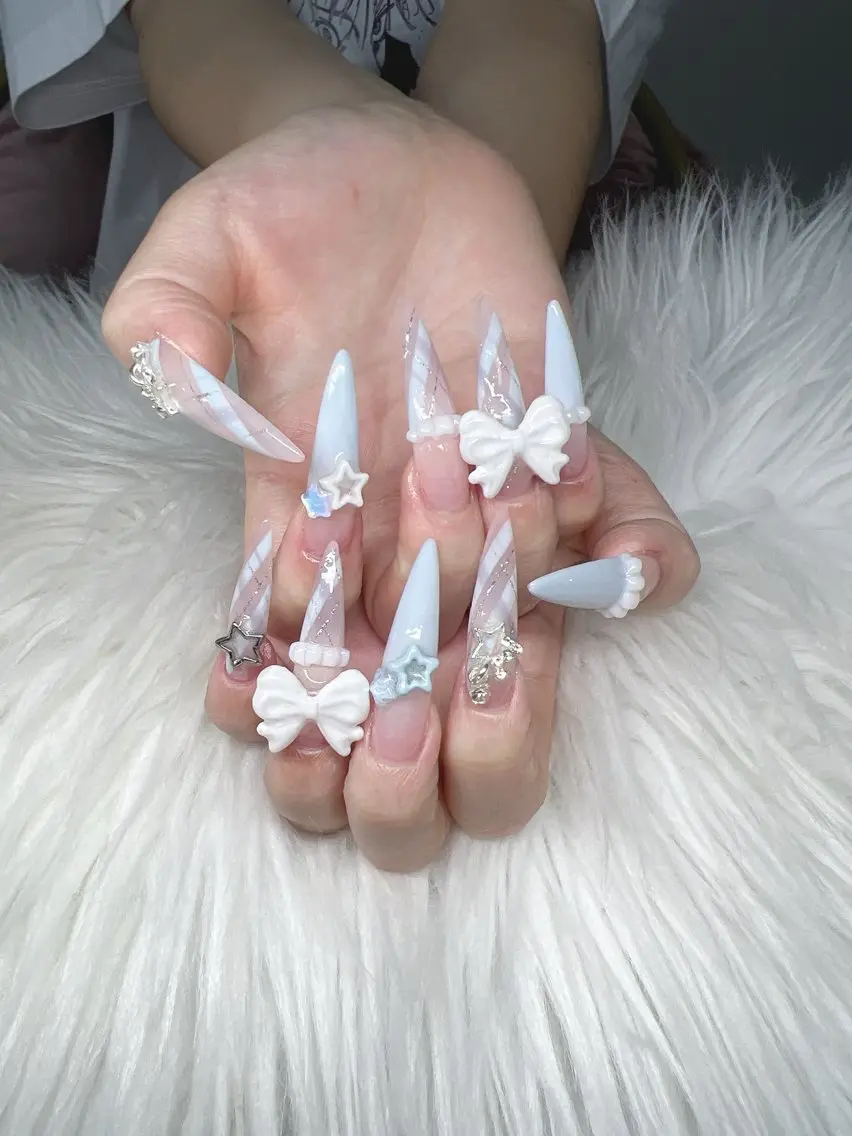 ネイル ハンドネイル Lee Nails チップ長さだし専門店のネイルデザイン