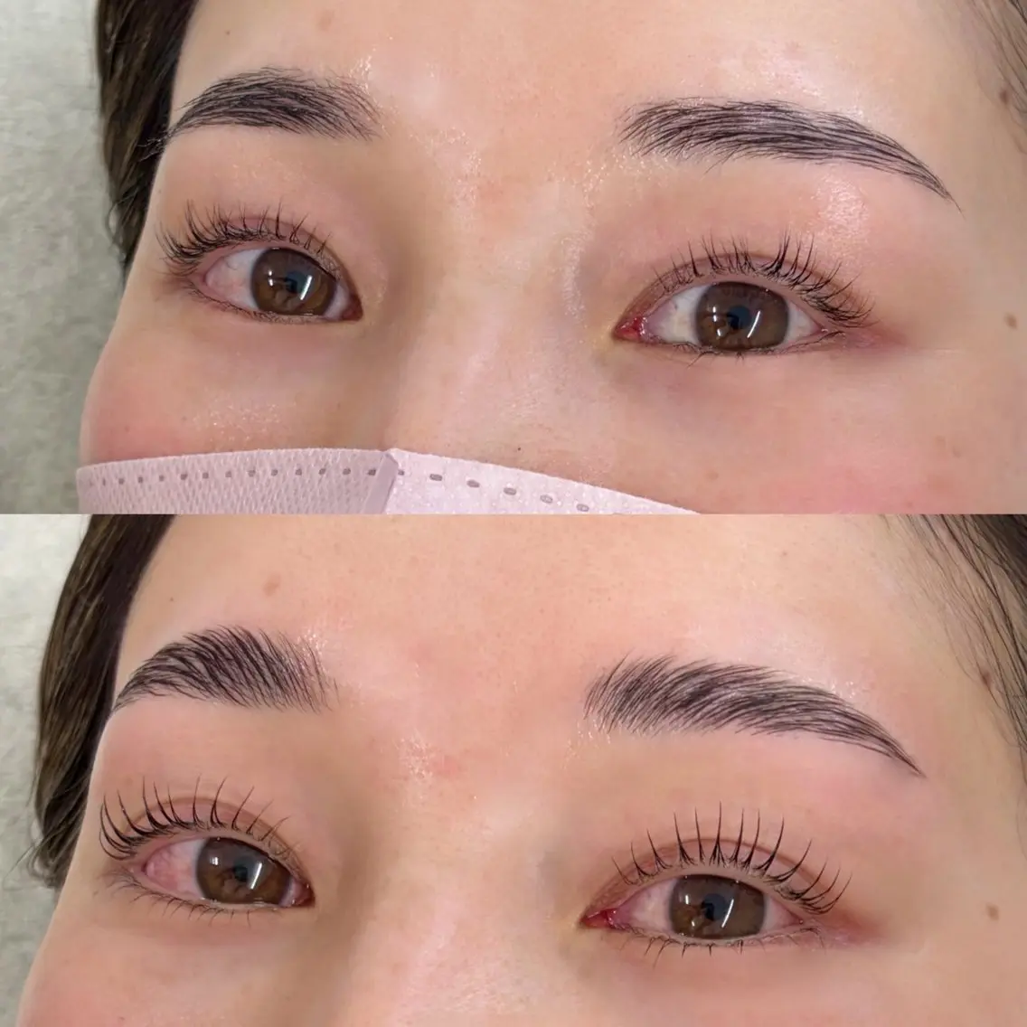マツエク・マツパ 下まつげエクステ 一重×まつ毛パーマ ロレインブロウ 名古屋店加賀のマツエク・マツパデザイン