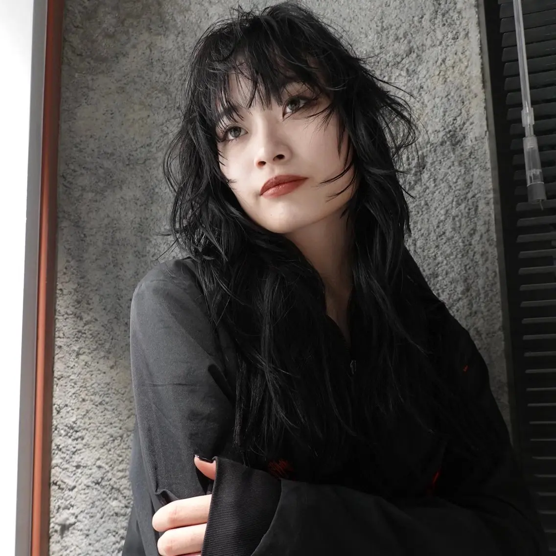 ロング パーマ ハイレイヤー レイヤーカット ﾌﾞﾚｲｽﾞ˚✧₊⁎ ﾚｲﾔｰToriのヘアスタイル