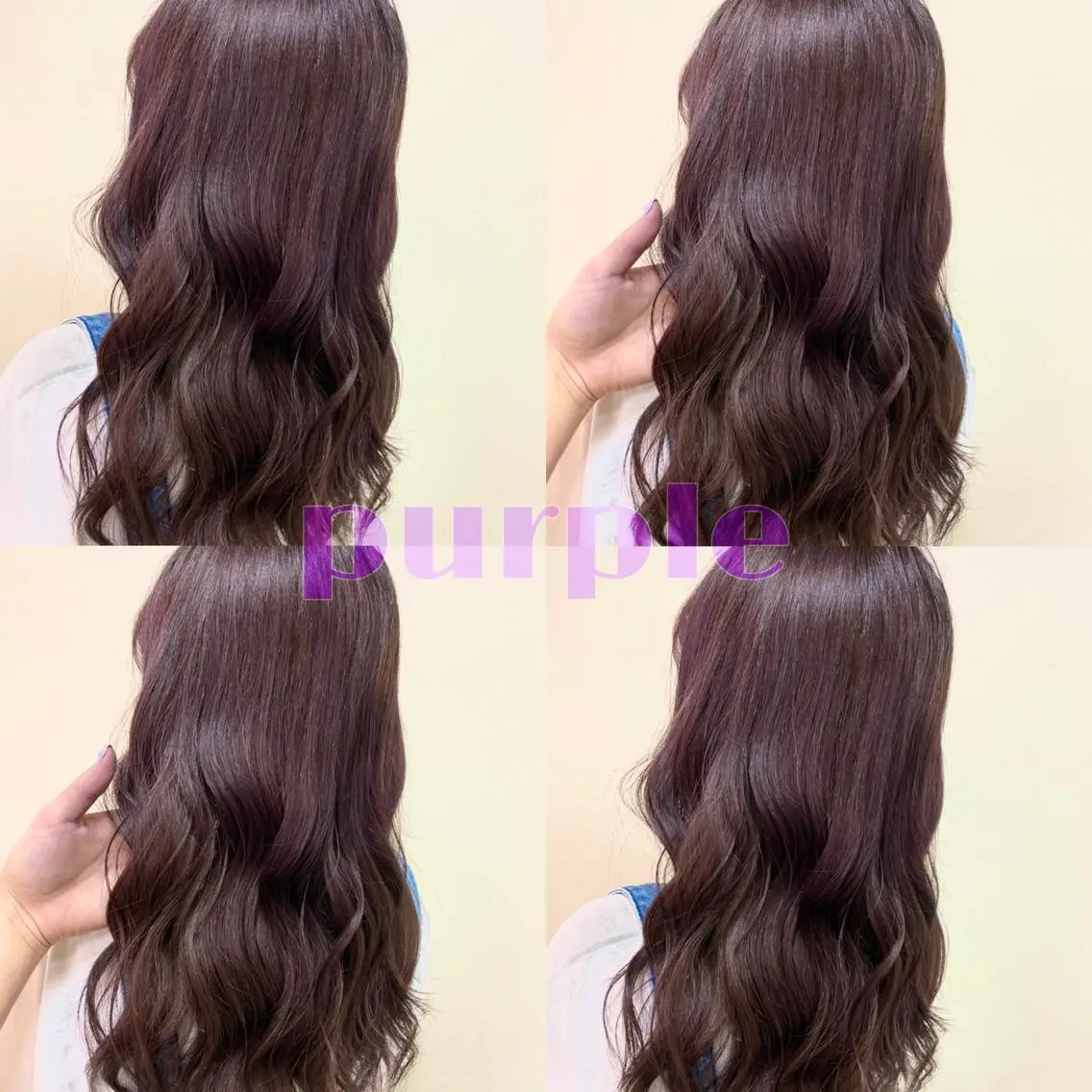 ロング カラー 小澤 志穂のヘアスタイル