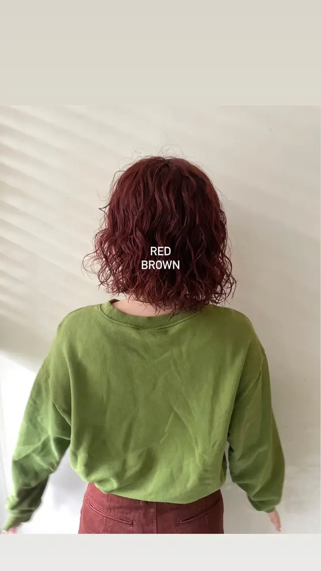 カラー ブラウンカラー レッドカラー yura /レイヤーカットのヘアスタイル