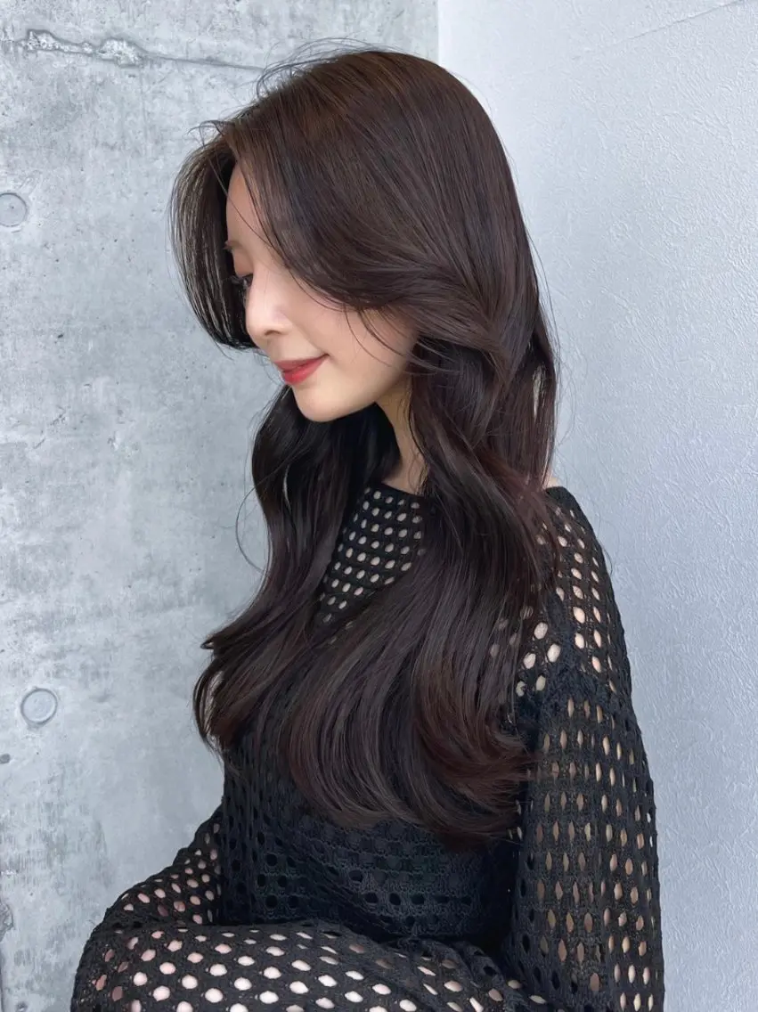 ロング カット ヘアカラー トリートメント 恵比寿韓国レイヤー× 艶透明感カラー大場のヘアスタイル