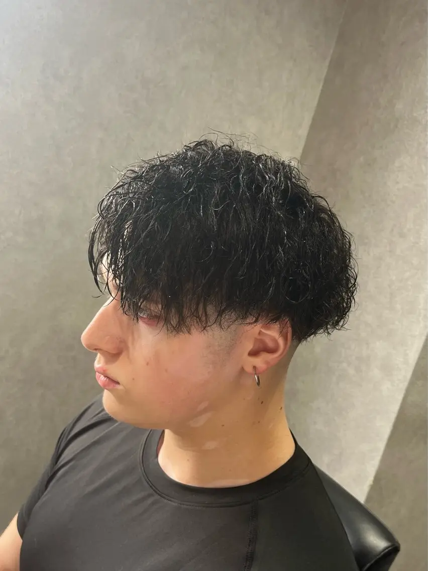 ミディアム パーマ 🌈予約の98%パ ーマ⭕️🌈福本のヘアスタイル