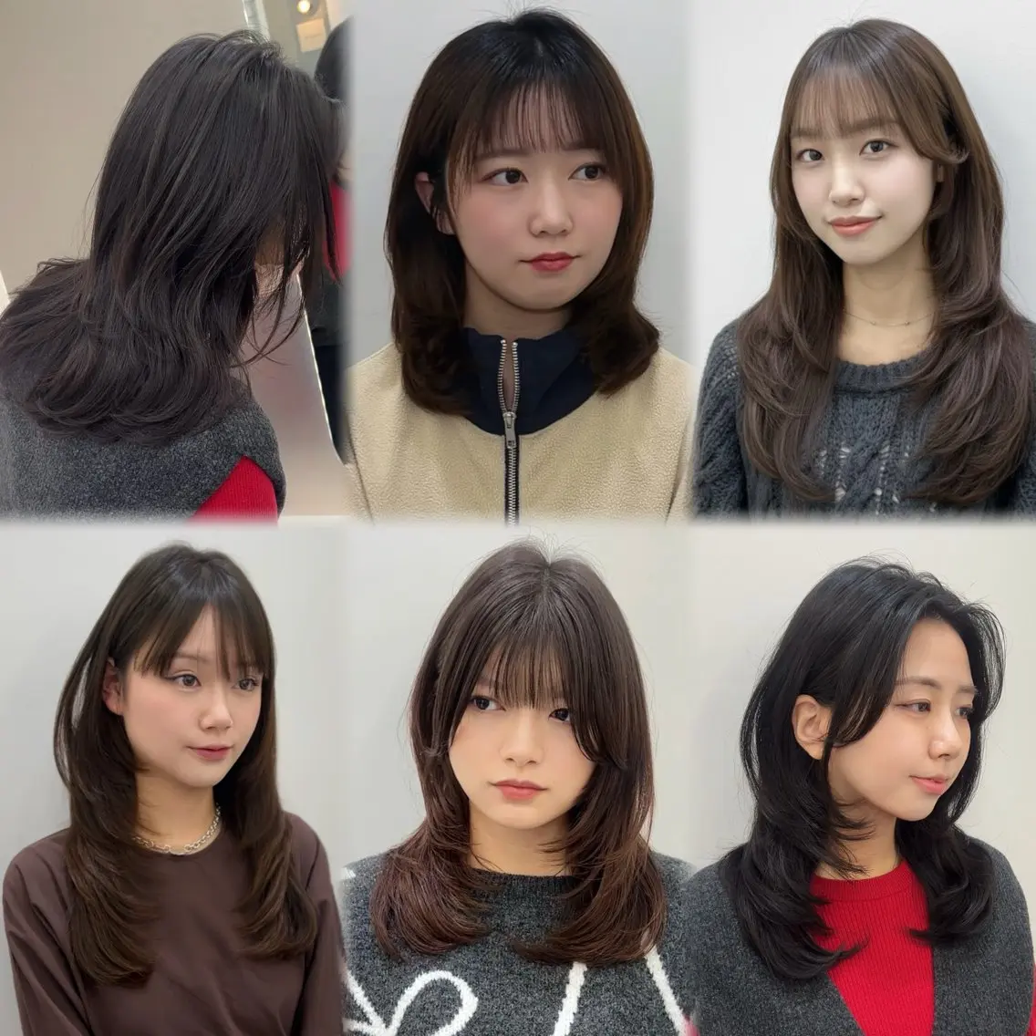 レイヤーカット+ワンカールコテ巻き風パーマの写真