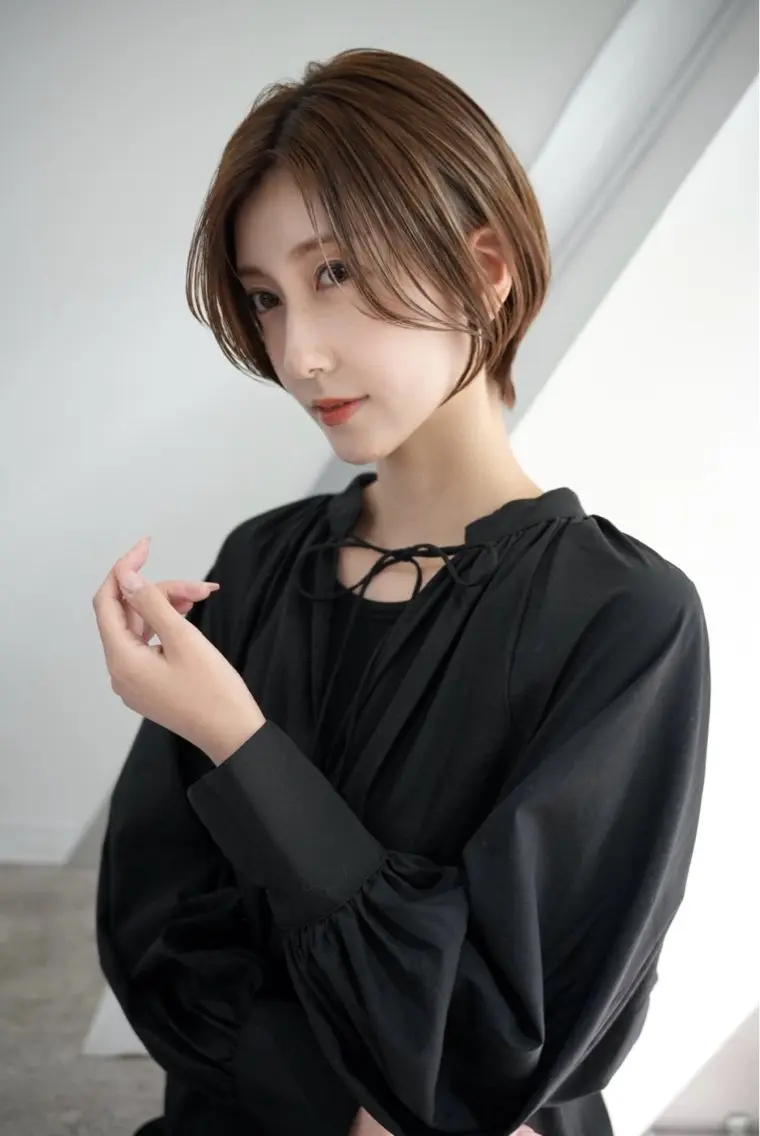 ショート カラー ヘアカラー トリートメント 髪質改善カラー ショートボブ専門のヘアスタイル