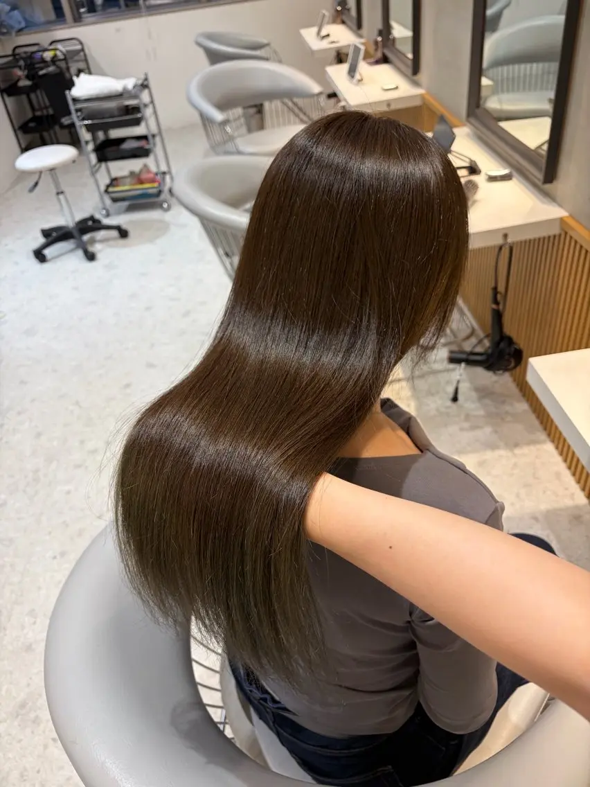 ロング カラー グラデーションカラー ヘアカラー トリートメント アレンジ/レイヤー 赤み消し/はるかのヘアスタイル
