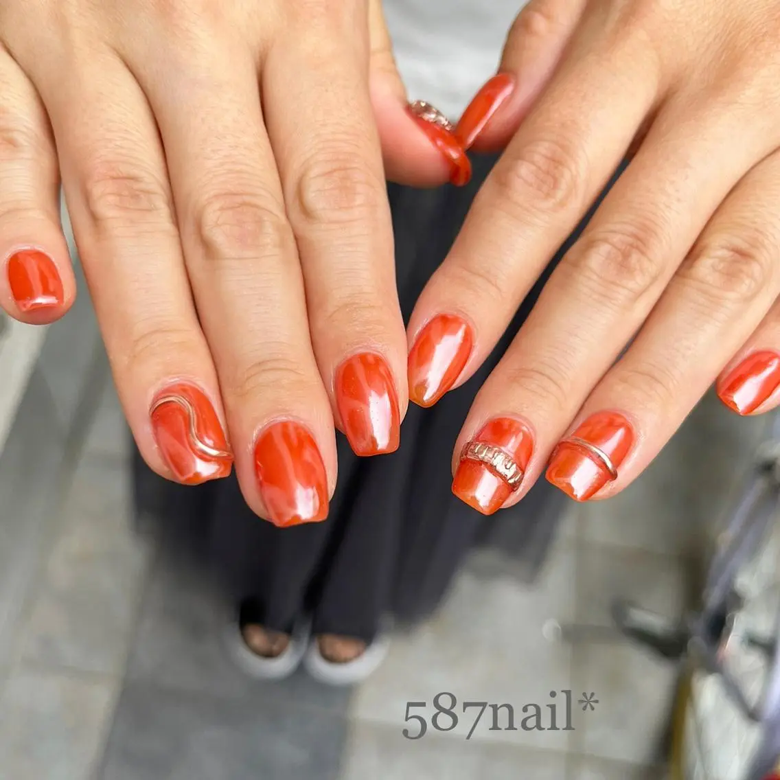ネイル ミラーネイル 587nail *のネイルデザイン