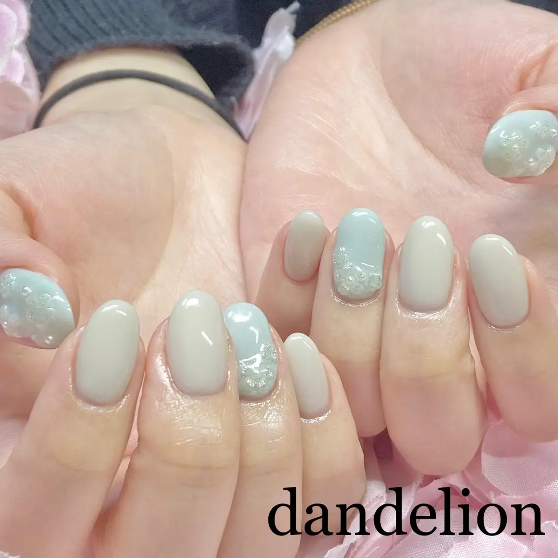 ネイル ハンドネイル ハンドケア dandelion ダンデライオンのネイルデザイン