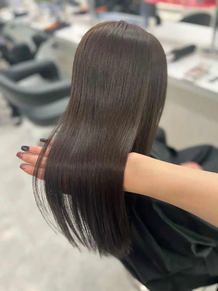 ロング 縮毛矯正 野口 楓華のヘアスタイル