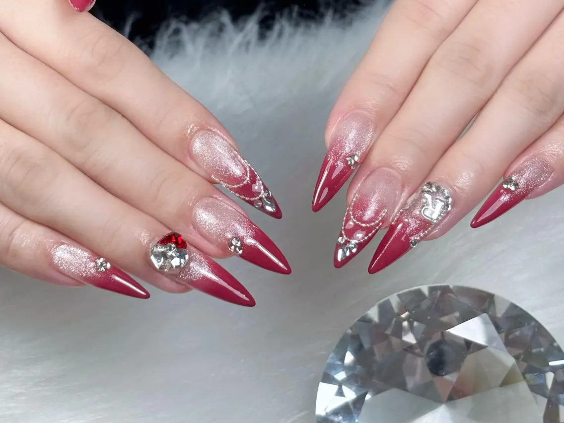 ネイル キラキラネイル 韓国ネイル マグネットネイル 夏ネイル ワンホンネイル ハンドネイル Sully Nail  Labのネイルデザイン