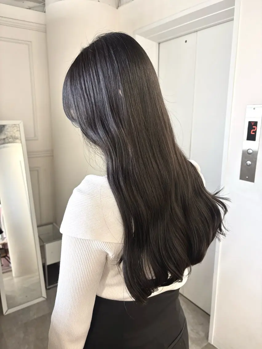 ロング カラー カット ヘアカラー トリートメント 2ヶ月持つカラー 🍀梅田・増田のヘアスタイル