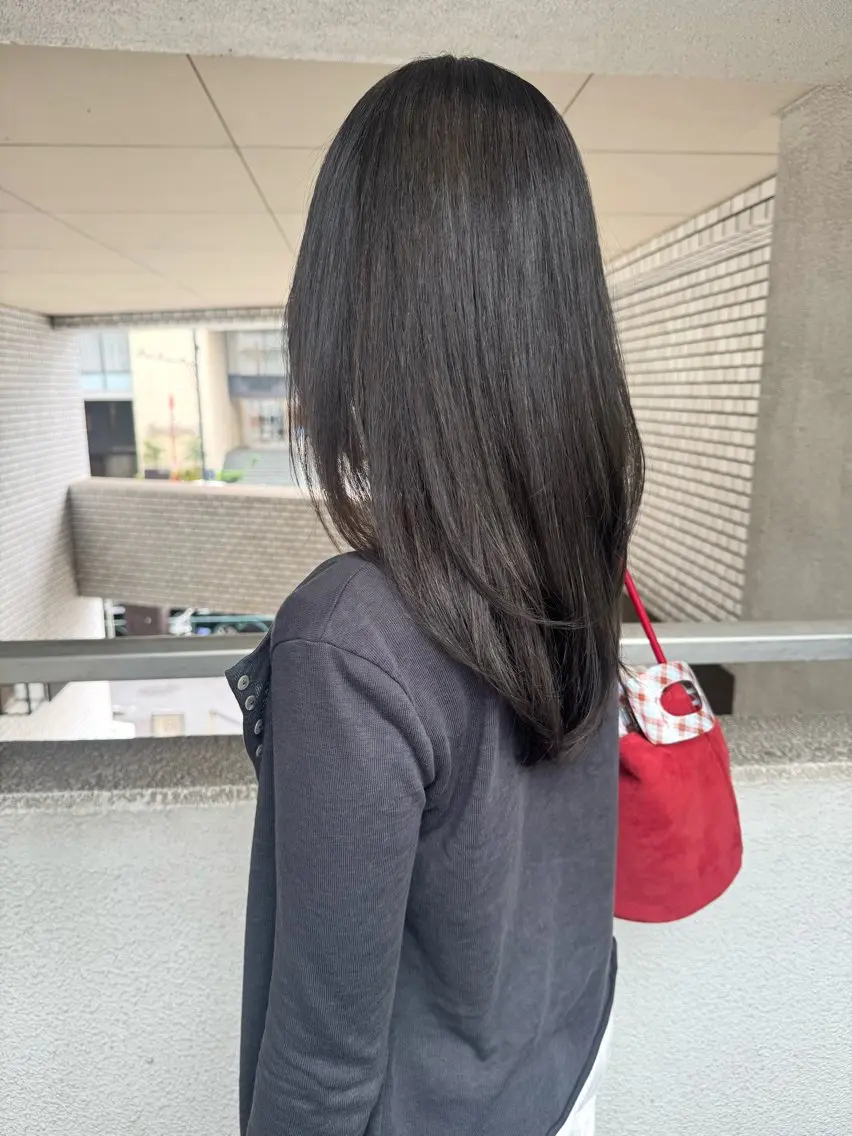 カラー ヘアカラー ブリーチカラー🎀 韓国風/寺門美優のヘアスタイル